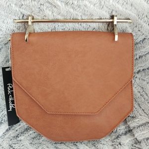 Brown Hexagon Crossbody